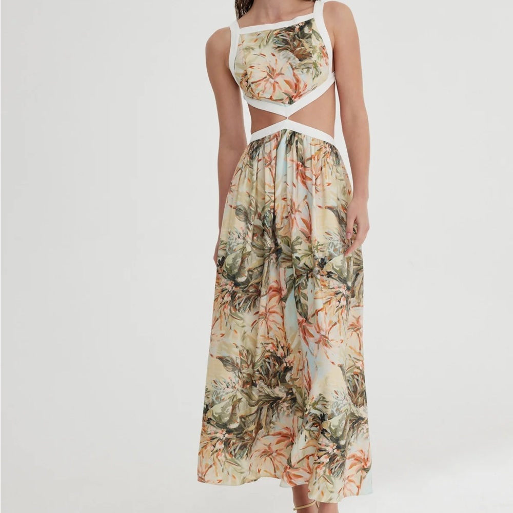 Significant Other Marino Dress US 2/AU 6 in Painted Floral Print